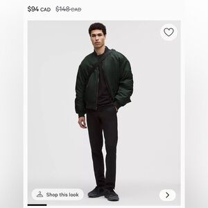 Lululemon Commission Slim Fit Warpstreme black pants 33 x 30